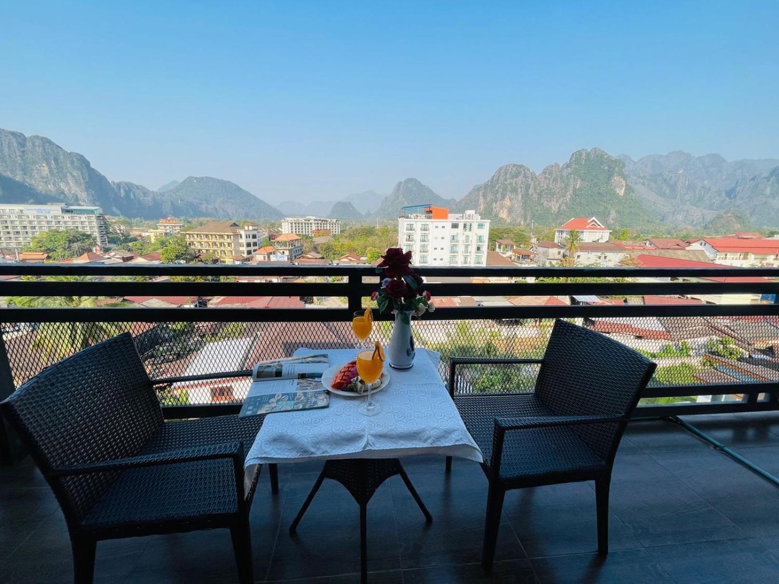 Vang Vieng Topview Hotel Esterno foto